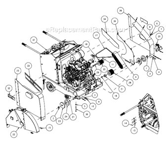 Part Location Diagram of 168598-6 MK Diamond Flange, 6" Inner